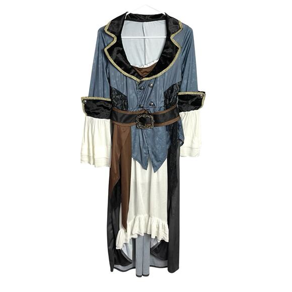 Pirate Wench Gypsy Costume Womens XS/S Halloween Oktoberfest Vixen Swashbuckler - Picture 2 of 6